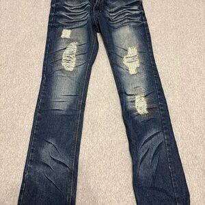 Men's Distressed Blue Jeans Gray Earth size 30